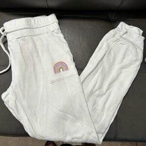 New NUX pants- Size L- White with a rainbow.
